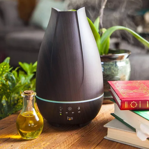Vista 2 de HealthSmart - Difusor de aceite esencial, humidificador de niebla fría y difusor de aromaterapia con tanque de 16.9 onzas, ideal para habitaciones