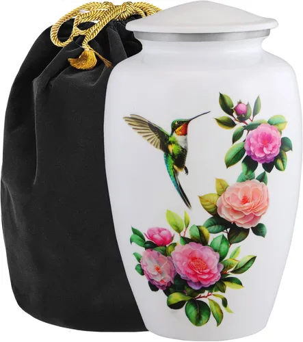 Vista 12 de Urnas de Recuerdo de Mariposa y Colibrí para Cenizas Humanas - Urnas Decorativas, Urnas para Cenizas Humanas Mujer y Hombre, Urnas para Cenizas