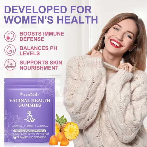 Vista 7 de Probióticos vaginales para mujeres, Gomitas femeninas de Vital Source, equilibrio de pH para mujeres, Gomitas premium de equilibrio femenino