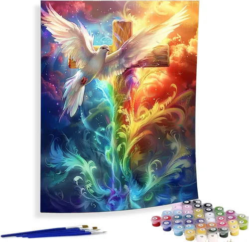 Vista 14 de Diymood Pintura por números para adultos, barco, pintura al óleo náutica acrílica por números, kits para niños y adultos principiantes