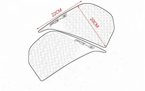 Vista 5 de Motorcycle Anti-Slip Tank Pad Side Sticker Protector Gas Knee Grip Traction Decal for Ya&maha FZ6 FZ-6 FZ8 FZ-8 Motorbike Tanks Pads Decals