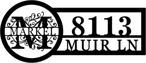 Vista 12 de Letreros de metal personalizados con nombre de familia, decoración de pared con monograma, letrero de apellido personalizado, arte de pared