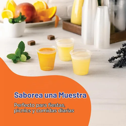 Vista 4 de Stack Man Caja de vasos desechables de plástico transparente de 2,500 – 3 onzas, paquetes de 100 unidades (25/100)