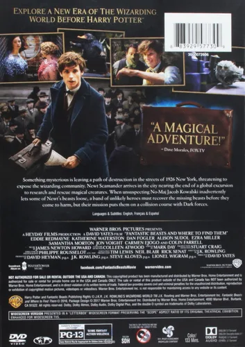 Vista 2 de Fantastic Beasts and Where to Find Them (DVD)