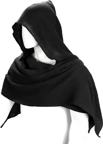 Vista 3 de Ultrafun Bufanda medieval renacentista para hombres y mujeres, multifuncional, con capucha, para Halloween, cosplay, accesorios de disfraz