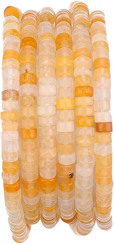 Vista 67 de BEADIA Cuentas Espaciadoras de Jade Natural Africano Planas Redondas Sueltas para Hacer Joyas con Abalorios 3mmx2mm 38cm