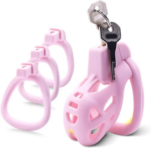 Vista 9 de Jaula de castidad ligera para pene de hombre, jaula de castidad para pene, dispositivo de castidad de KG, suave, jaula de pene para hombres, juguete