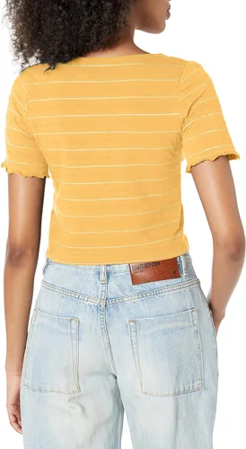 Vista 2 de Roxy Camiseta sin complicaciones con botones frontales para mujer