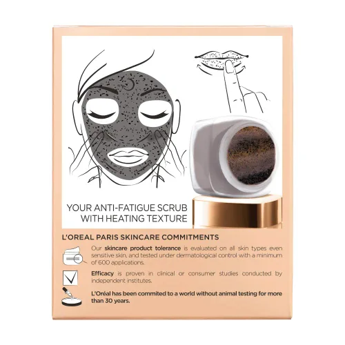 Vista 5 de L'oreal Paris Exfoliante facial de azúcar puro con café Kona para resurgir y energizar instantáneamente para una piel suave y brillante, 1.7 onzas