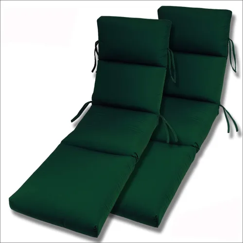 Vista 10 de Comfort Classics Inc. Sunbrella - Juego de 2 colchonetas acanalado para camastro en interior y exterior de 22 x 74 x 5 pulgadas (55.8 x 188 x 12 cm)