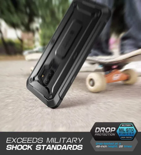 Vista 3 de SUPCASE Unicorn Beetle Pro Series - Funda diseñada para Samsung Galaxy S9+ Plus, con protector de pantalla integrado, funda resistente de cuerpo