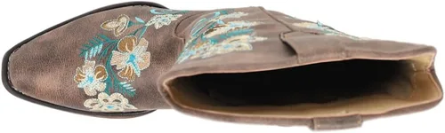 Vista 4 de Roper Women's Riley Floral Embroidery Snip Toe Boot