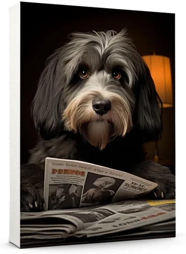 Vista 88 de Thuan Affenpinscher - Póster de lienzo con tus fotos, arte de pared para decoración del hogar, regalo conmemorativo para amantes de las mascotas