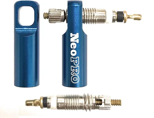 Vista 8 de NeoPRO Bike Presta tapa de válvula con kit de función de extracción de núcleo de válvula, cubiertas antipolvo para neumáticos