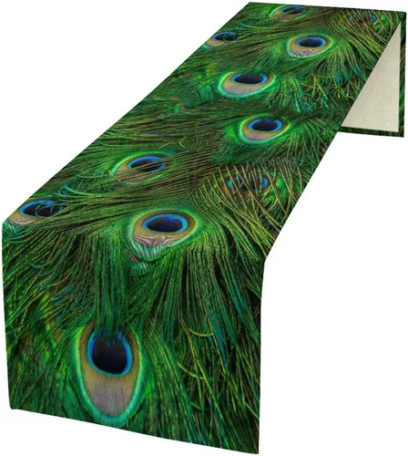 Vista 28 de Camino de mesa de lino de algodón, cuchillo de cocina occidental, tenedor, colección de mesa rectangular, desierto salvaje oeste americano