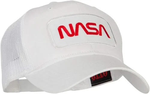Vista 5 de e4Hats.com Gorra trasera de malla con parche bordado con logotipo de la NASA