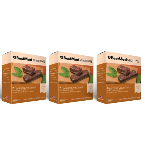 Vista 18 de BestMed - Barra de proteínas – 0.55 onzas de proteína, baja en carbohidratos, baja en azúcar, alta fibra, baja en calorías, barra nutricional