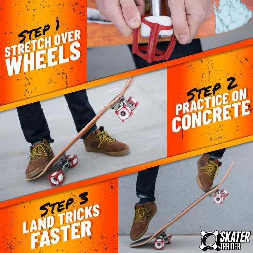 Vista 3 de SkaterTrainers- Skateboard Tricks Fast No Experience Needed- Fun, Safe, and Easy- Ollies, Kickflips and More- All Ages- Accessories Make Great