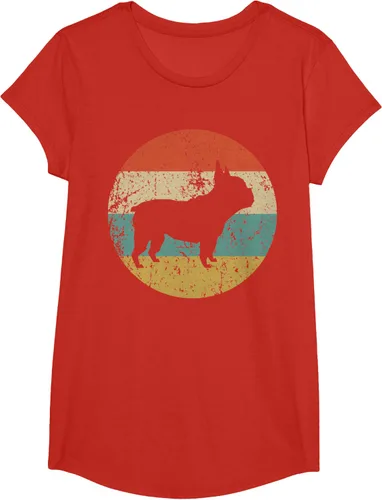 Vista 62 de Camiseta de perro retro de Bulldog Francés Negro