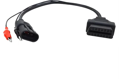 Vista 4 de Fiat Alfa Lancia Profesional Auto Car Diagnóstico Conector 3 Pin a 16 Pin OBD2 Adaptador Cable Herramienta de Reparación
