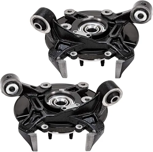 Vista 73 de Detroit Axle - Rotores de freno para Ford 2013-2019 Explorer Taurus Flex Lincoln MKT MKS, rotores de freno de disco ranurados perforados de repuesto