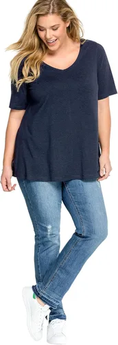Vista 5 de ellos Túnica de mujer con cuello en V y talla grande