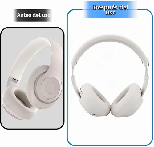 Vista 4 de Adhiper Fundas de silicona para los oídos para auriculares inalámbricos Beige