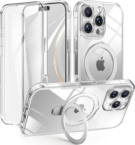 Vista 70 de Dteck Funda para iPhone 16 de 6.1 pulgadas 2024, funda de piel sintética con cierre de botón magnético, ranuras para tarjetas de crédito, función