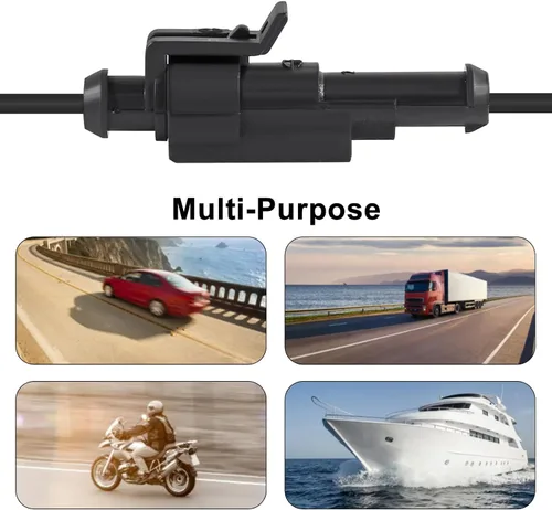 Vista 7 de 10 Piezas Conector de 1 Pin Impermeable Eléctrico Enchufe de 1 Pin Auto Cable Eléctrico Conectores de Desconexión Rápida Automotrices Conectores