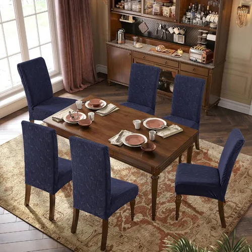Vista 21 de Fundas impermeables para sillas de comedor, fundas elásticas para sillas Parsons, para comedor, cocina, funda protectora para silla de comedor