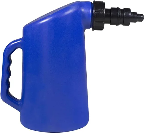 Vista 2 de WirthCo 20420 Funnel King Waterboy - Llenador de batería, 2 cuartos (válvula de doble acción, boquilla de cierre) azul