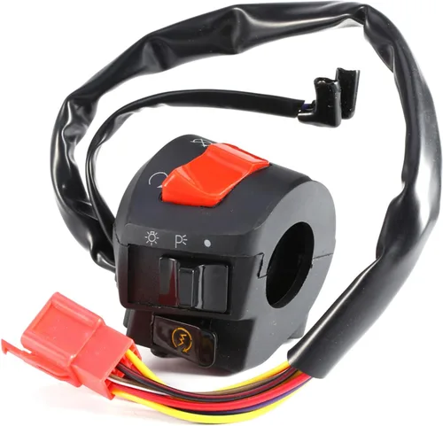 Vista 6 de Interruptor de manillar, 2 unids DC 12V Universal 7/8 '' manillar motocicleta cuerno giro interruptor de control de luz