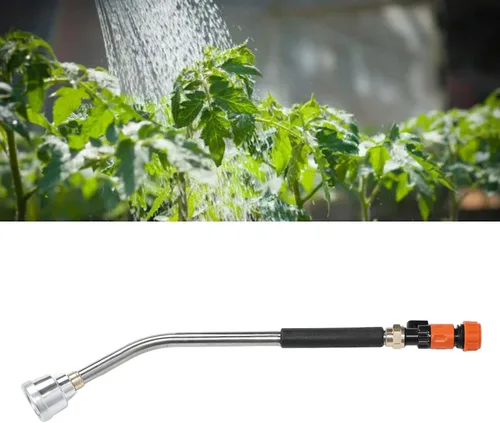 Vista 2 de Luqeeg Varita de riego, manguera de jardín, boquilla de manguera larga, boquilla rociadora de riego con rociador ergonómico para regar plantas