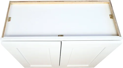 Vista 6 de Hollywood Fabiani Design - Armario de cocina para pared, listo para montar, 33 pulgadas de ancho x 12 pulgadas de profundidad x 30 pulgadas de alto