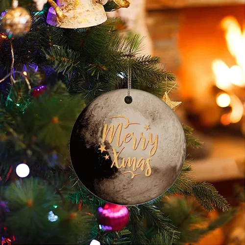 Vista 3 de Adornos para árbol de Navidad, planeta galáctico cósmico, adorno de Navidad, adorno de recuerdo, decoración del hogar, órbita planetaria, colgantes