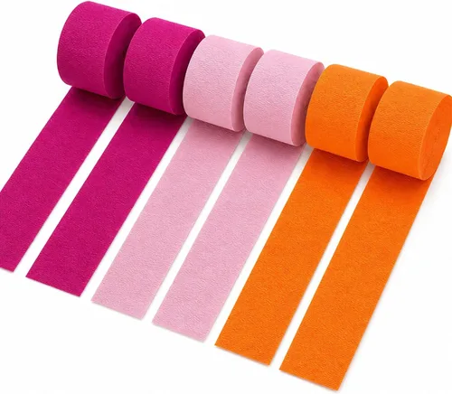 Vista 12 de AimtoHome Crepe Paper Streamers Jungle Themed Party Decor 6 Rolls