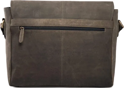 Vista 7 de LEABAGS Maletines de cuero para hombre - Bolso Cambridge de cuero genuino para portátil de 15 pulgadas - Bolso de mensajero vintage