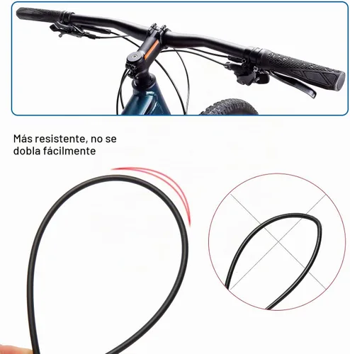 Vista 4 de Carcasa de cable de cambio, desviador de bicicleta forrado para bicicleta, carcasa de cable de cambio, cables de manguera de cambio de ciclismo