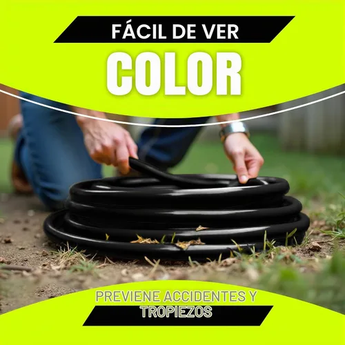Vista 5 de Cable de extensión de 3 pies para exteriores/interiores, 3 tomas, calibre 12/3, extra resistente, 3 clavijas SJTW, impermeable, flexible, resistente