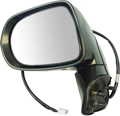Vista 104 de TRQ Espejo plegable con calefacción eléctrica del lado del conductor con indicador de punto ciego pintura a juego negro liso compatible con Kia