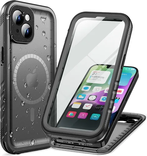 Vista 41 de Cozycase TOP - Funda impermeable militar IP68 para iPhone XR, resistente 360 a prueba de golpes, cuerpo completo, con protector de cámara