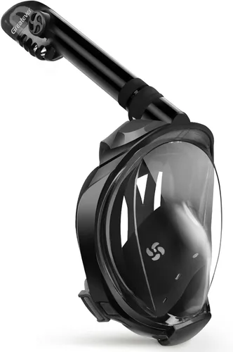 Vista 27 de Greatever G2 - Máscara de esnórquel de cara completa con el moderno sistema de parte superior seca, plegable, con visión panorámica de 180 grados