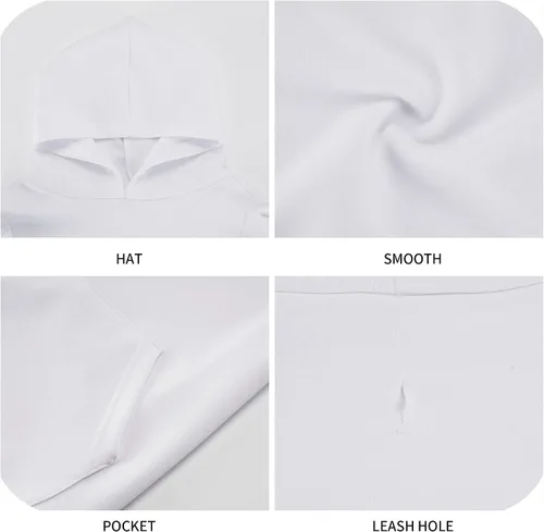 Vista 5 de Disfraz de perro de Halloween, sudadera con capucha con estampado de fantasma de calabaza para invierno, Halloween, cosplay, suéteres con capucha