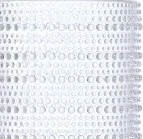 Vista 3 de Fortessa Jupiter - Vidrio de hobnail con cuentas, 10 onzas, doble estilo antiguo (juego de 4), transparente