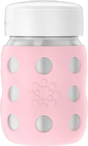 Vista 24 de Lifefactory Biberón de cuello ancho aislado al vacío de acero inoxidable de 8 onzas con pezón etapa 2 (3-6 meses) melón (LS2211WCA4)