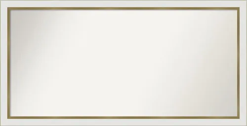 Vista 483 de Amanti Art Espejo personalizado, espejo de baño estrecho Alexandria White Wash, espejo de pared o espejo de tocador de baño sobre el fregadero