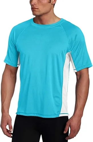 Vista 34 de Kanu Surf Camiseta de natación de manga corta UPF 50 para hombre (tallas regulares y extendidas)
