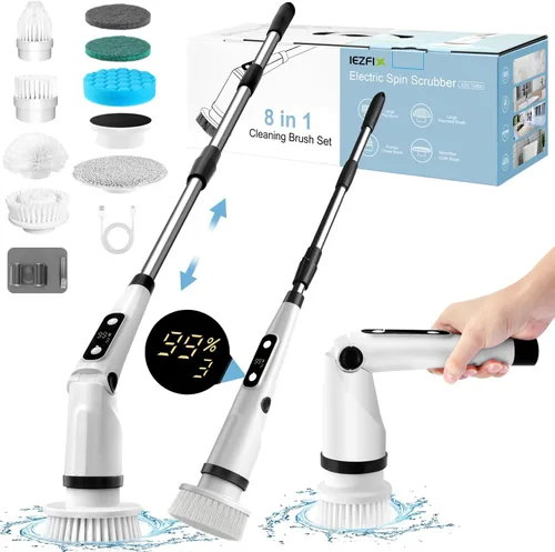 Vista 2 de iezfix Limpiador eléctrico giratorio X01 + cepillo de limpieza eléctrico X03