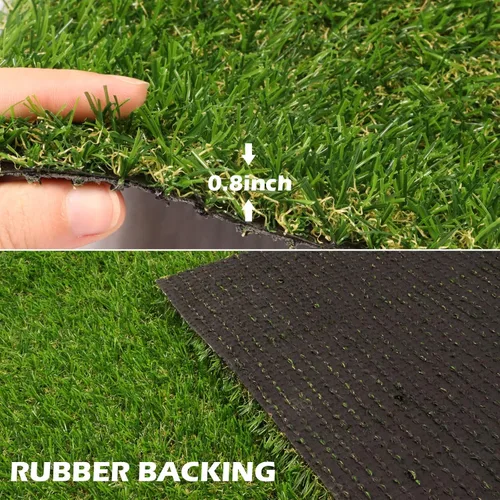 Vista 3 de AYOHA - Césped artificial de 3 pies x 3 pies, sintético realista, césped falso grueso para mascotas, alfombra de astroturf para paisajismo
