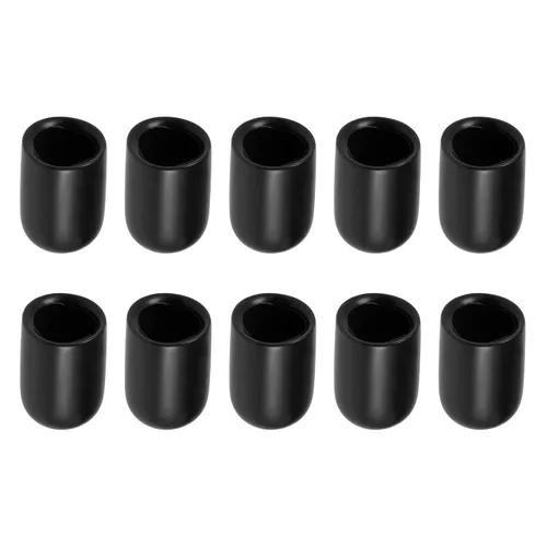 Vista 6 de Tapa protectora de rosca de tornillo, tapas de goma [para tornillo, perno] - 1/2" ID/negro/50pcs